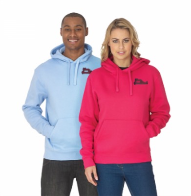 Russell authentic hooded sweatshirt. A premium garment made from 3 layer 80/20 cotton polyester fabric, for a cosier feel.